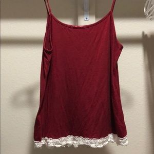 Spaghetti strap tank top